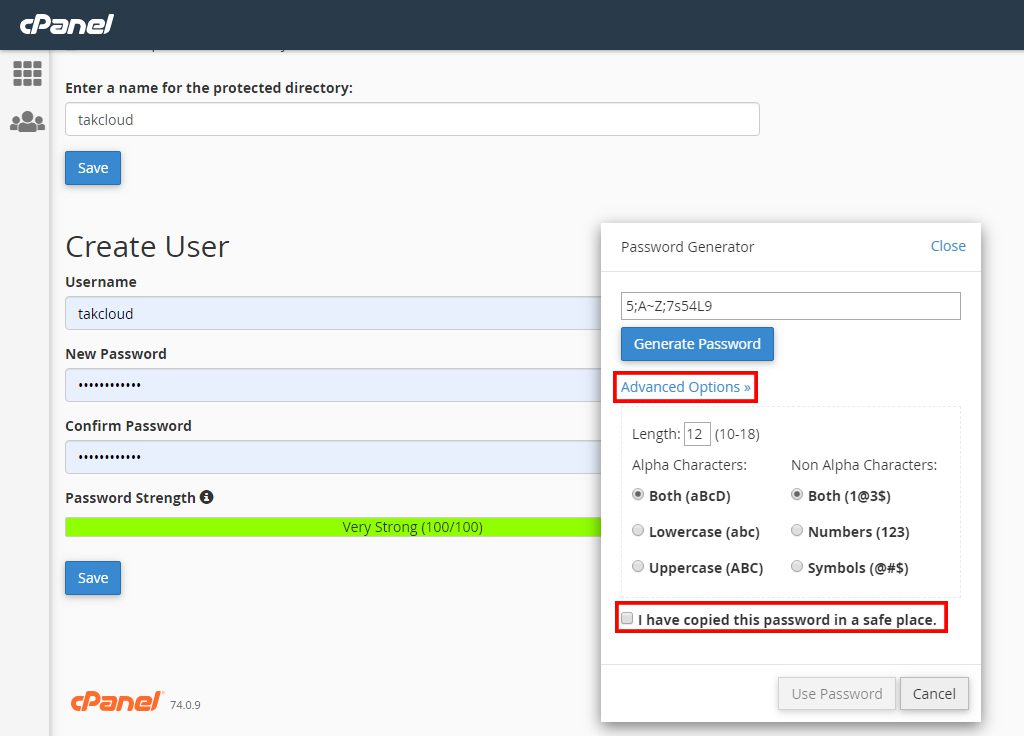 نحوه ی رمز گذاری بر دایرکتوری ها در سی پنل (cpanel)